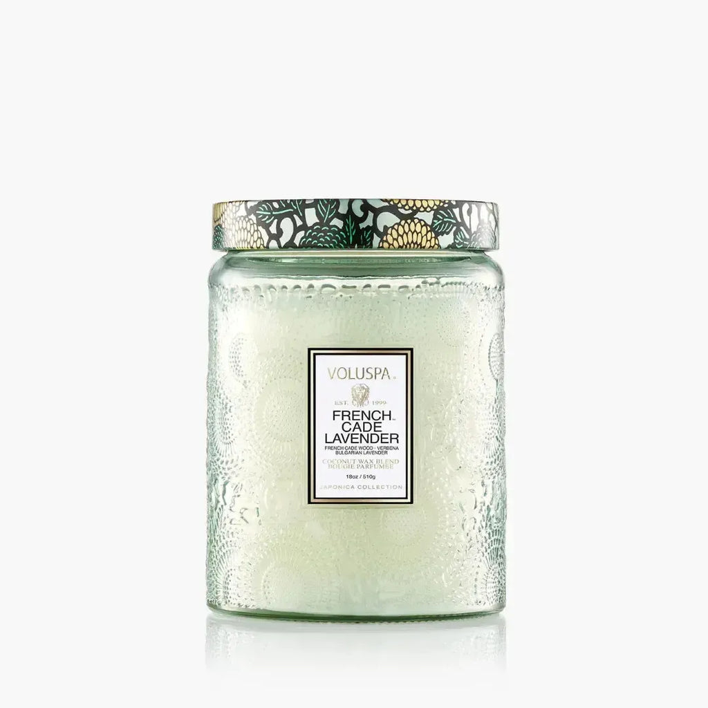 Vela Voluspa Pote de Vidro Grande French Cade Lavender 100 Horas