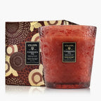Vela Voluspa Vaso Pedestal 3 Pavios Forbidden Fig 80 Horas