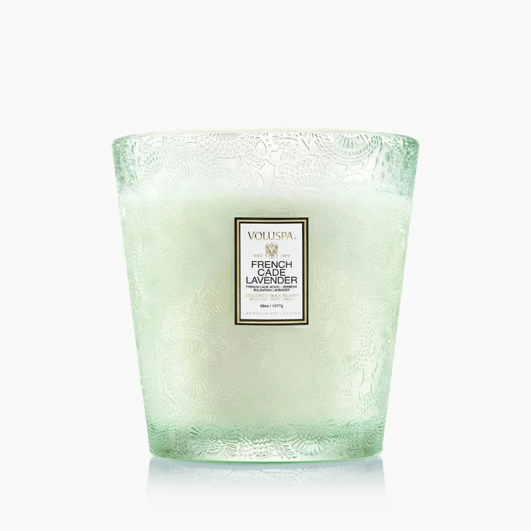 Vela Voluspa Vaso Pedestal 3 Pavios French Cade Lavender 80 Horas
