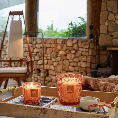 Vela Voluspa Vaso Pedestal 3 Pavios Spiced Pumpkin Latte 80 Horas