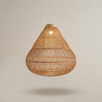 Luminária Artesanal Rattan Natural Amaya 80x77cm Bahali