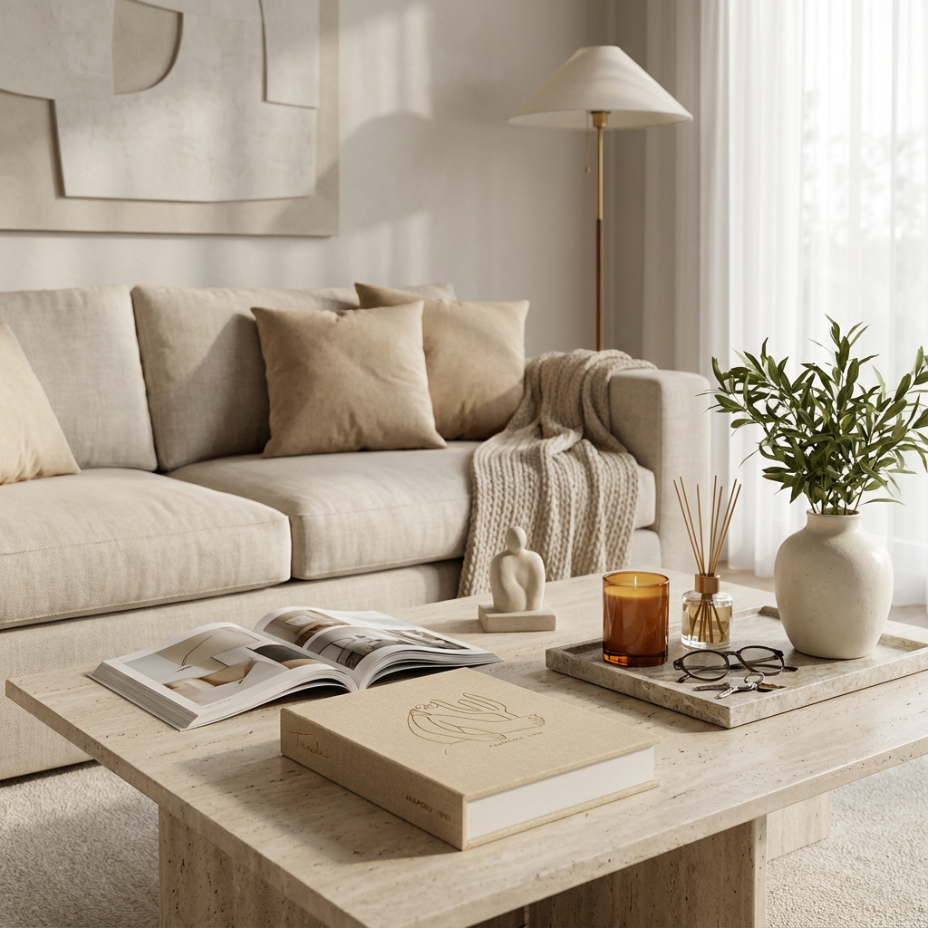Livro Caixa Abaporu Bege MDF e PU 25x18x4cm Mart