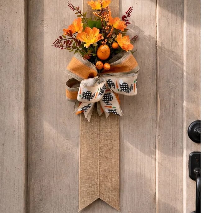 Escapulário de Porta para Páscoa Guirlanda Artesanal