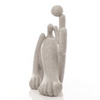 Escultura Abapuru em Poliresina Areia Mart 17,5x14x7cm